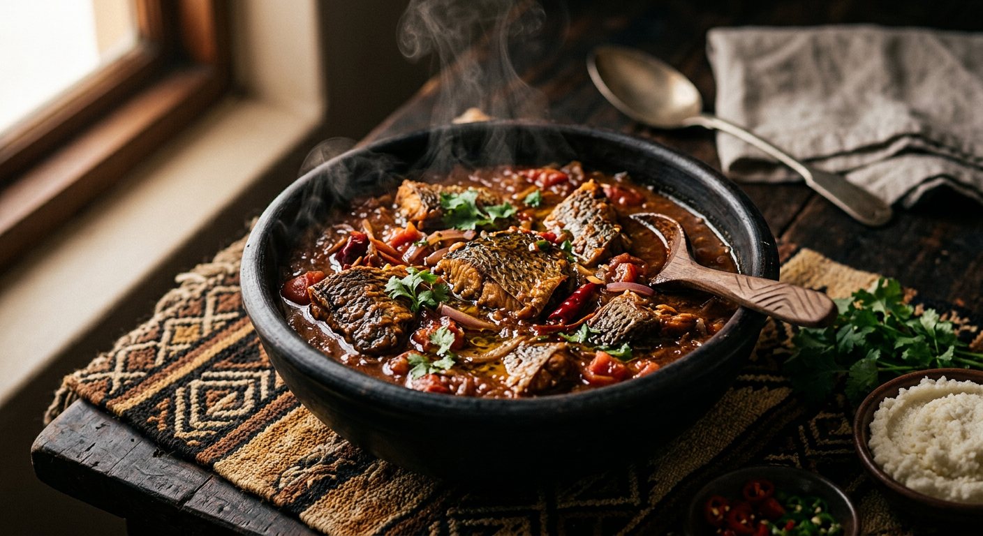 Litapi Zokusika (Zambezi Sun-Dried River Bream Stew) — Namibia