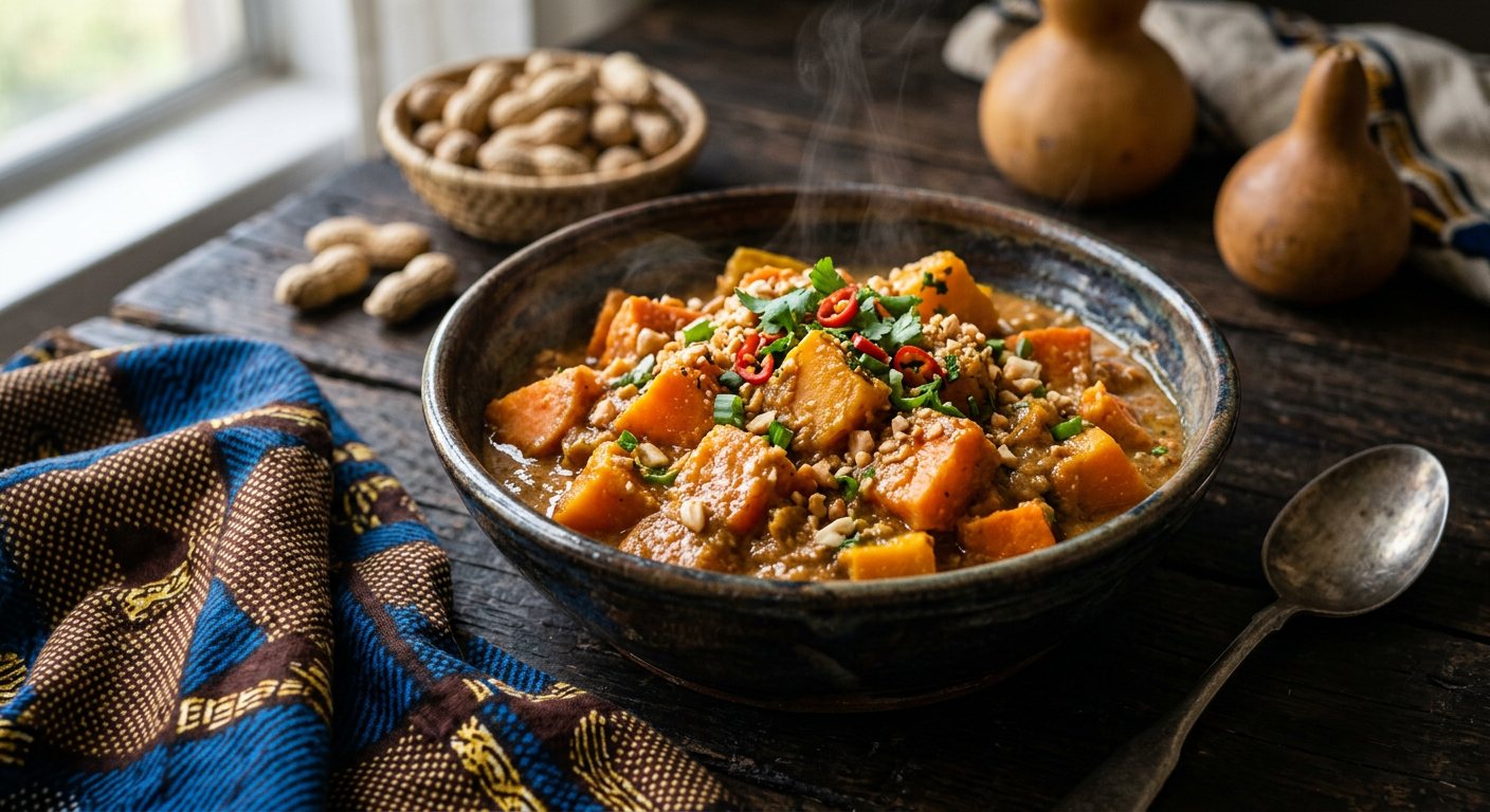 Futali (Sweet Potatoes and Pumpkin in Peanut Sauce) — Malawi