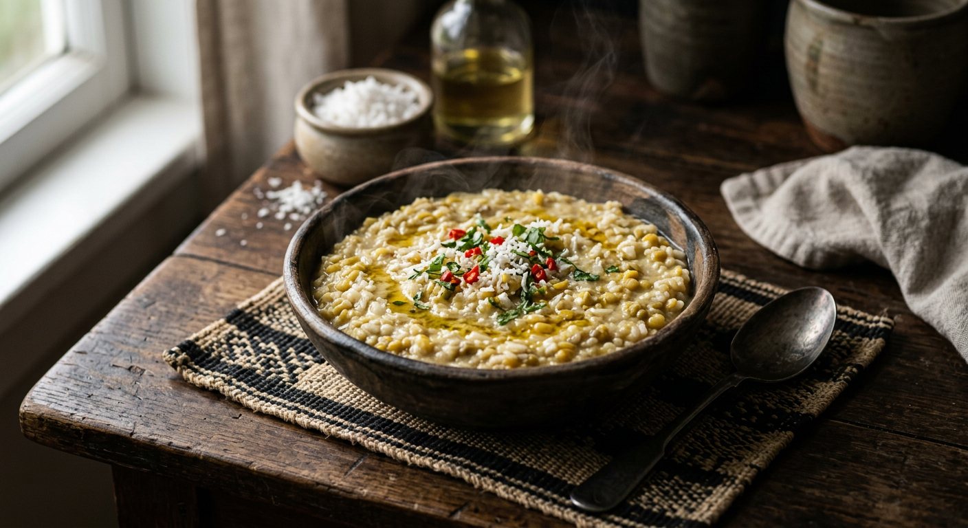Mucapata (Mung Bean and Rice Coconut Mash) — Mozambique