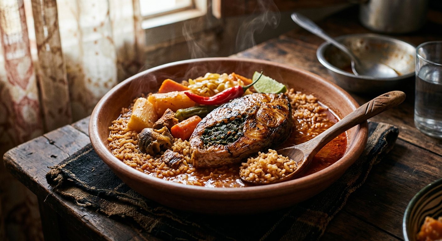 Thieboudienne (Ceebu Jën - Senegalese Fish and Broken Rice) — Senegal