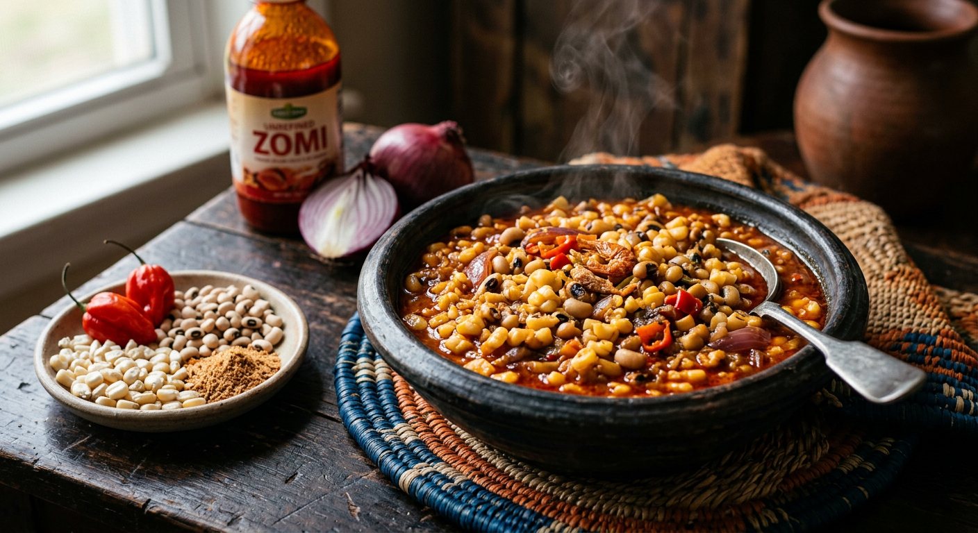 Adalu (Savory Corn and Black-Eyed Bean Stew) — Benin