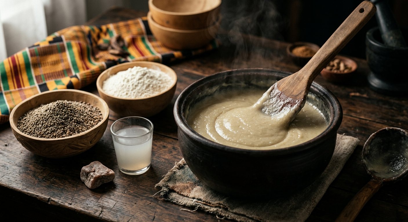 Tô (Stiff Millet and Corn Porridge) — Côte d'Ivoire