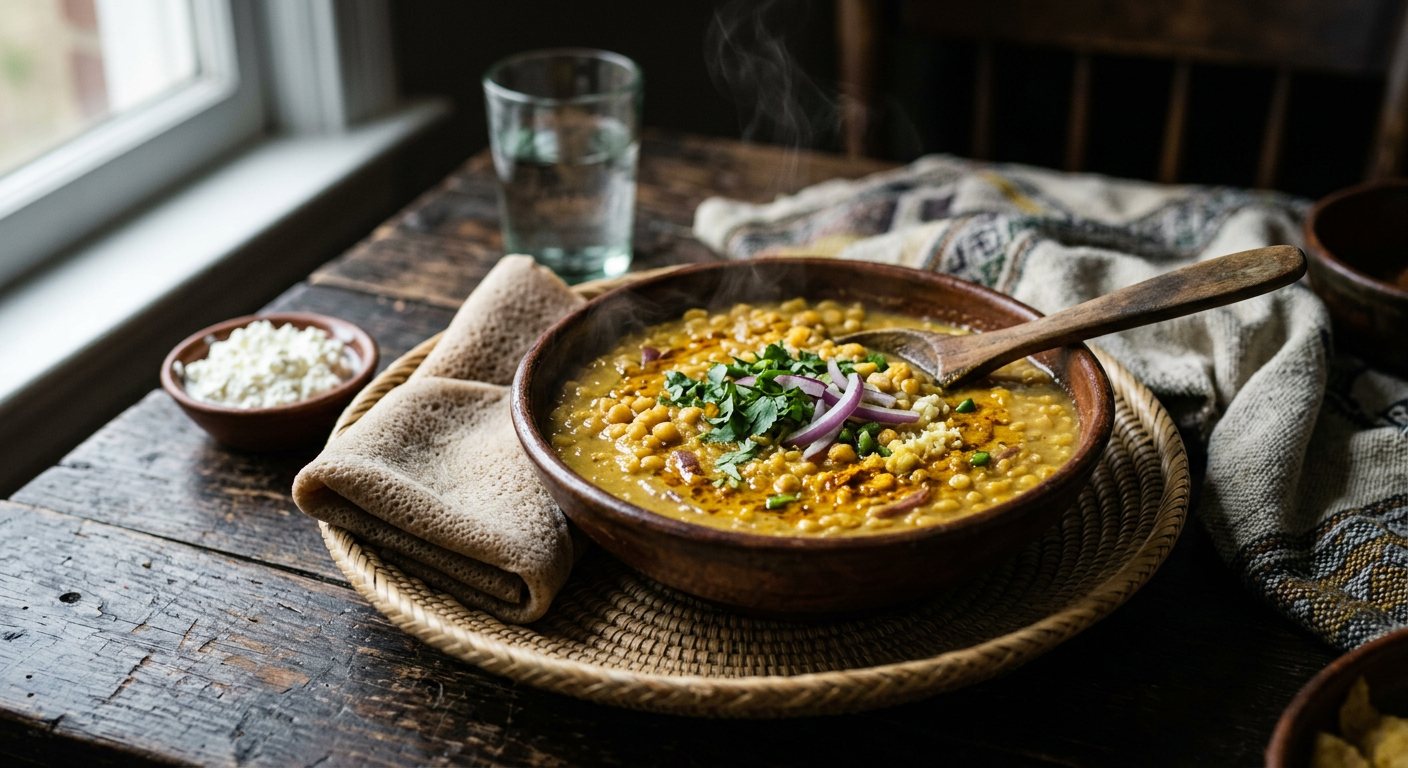 Kik Alicha (Mild Yellow Split Pea Stew with Turmeric and Ginger) — Ethiopia