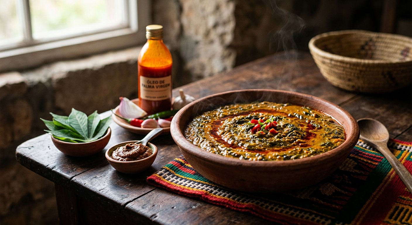 Kizaka (Pounded Cassava Leaf Stew) — Angola