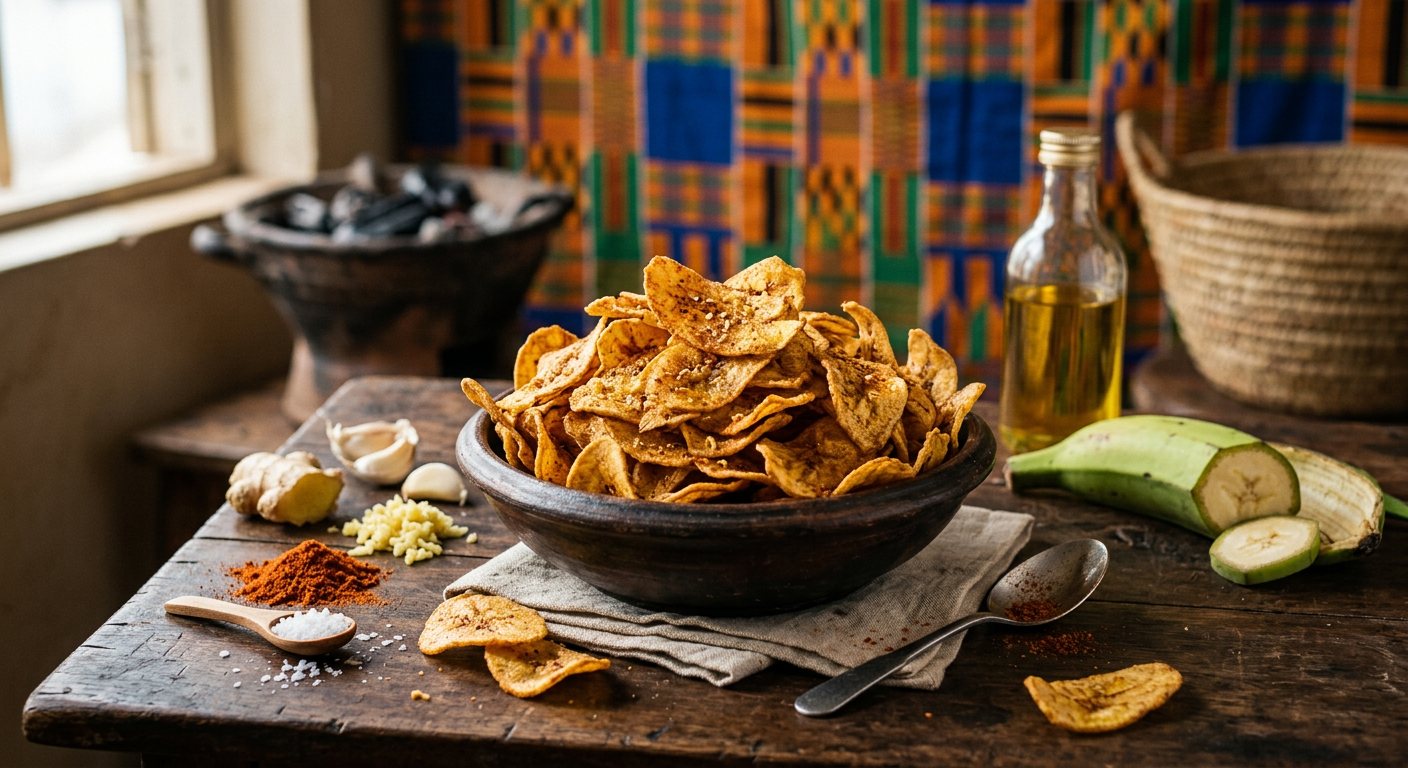 Plantain Chips (Spiced Fried Plantain Crisps) — Sierra Leone