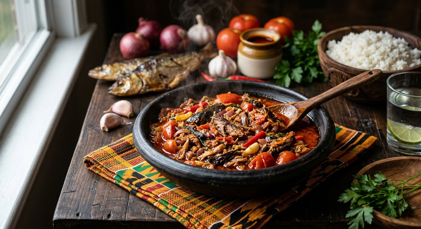 Peixe Seco Fumado (Fermented Smoked Fish Relish) — Guinea-Bissau