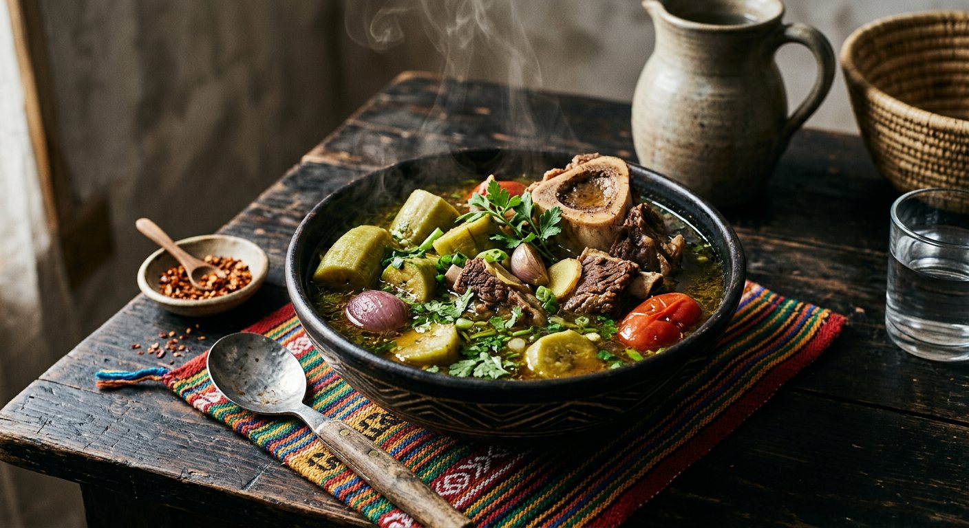 Supu y'Ibitoki (Green Banana and Bone Broth) — Rwanda