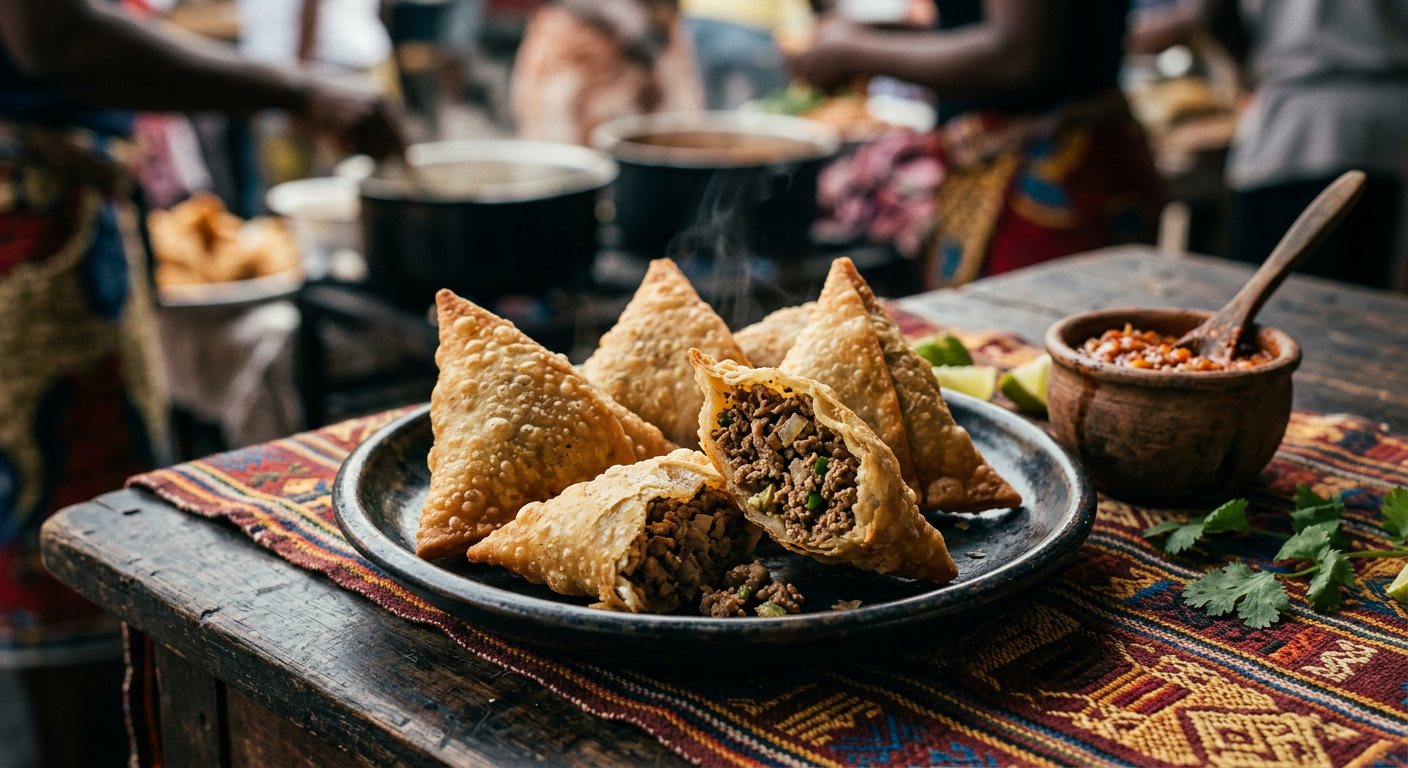 Chamussas de Carne (Mozambican Spiced Beef Samosas) — Mozambique