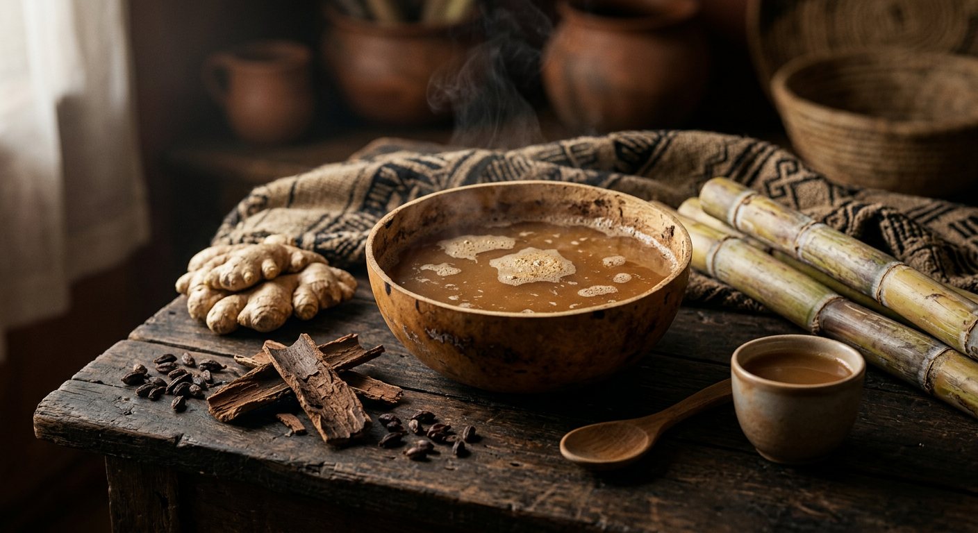 Malamba (Fermented Sugarcane and Bark Beverage) — Equatorial Guinea