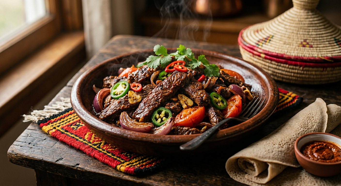 Kulwa (Quick-Sautéed Spiced Beef or Lamb Strips with Chilis) — Eritrea