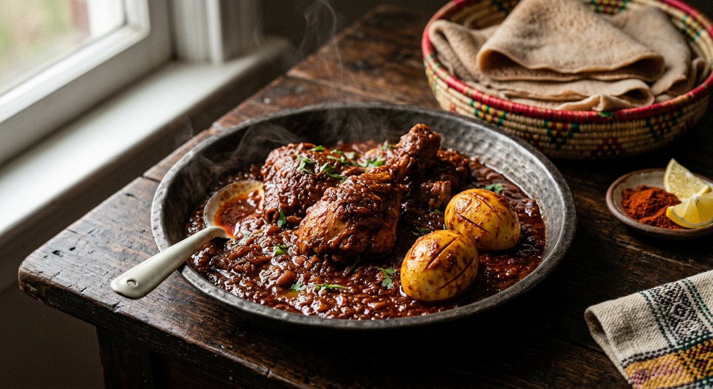 Doro Wat (Ethiopian Spicy Braised Chicken Stew) — Ethiopia