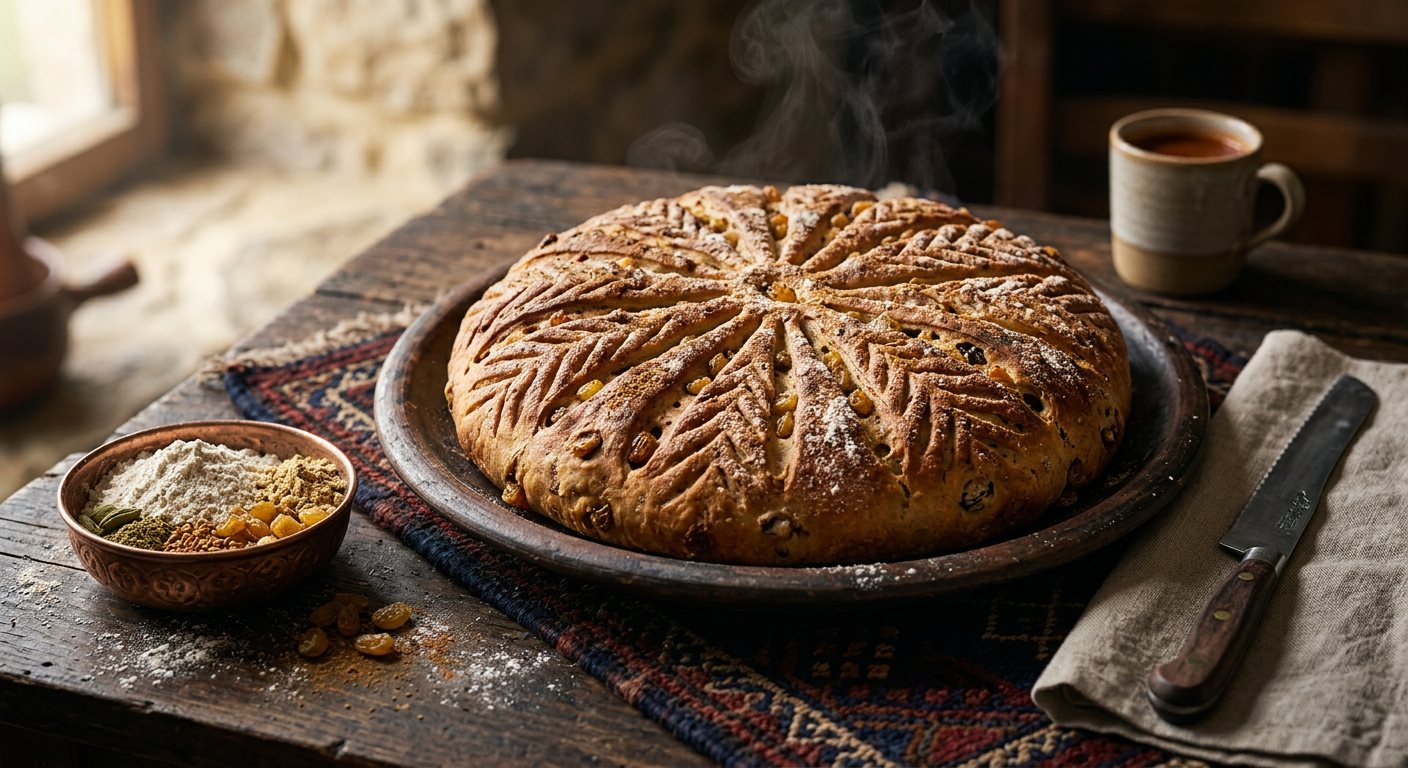 Himbasha (Sweet Wheel-Shaped Bread Spiced with Cardamom and Fenugreek) — Eritrea