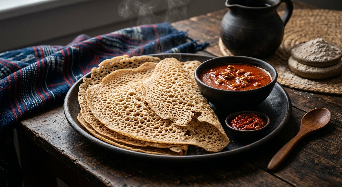 Kissar (Fermented Sourdough Pancake Bread) — Chad
