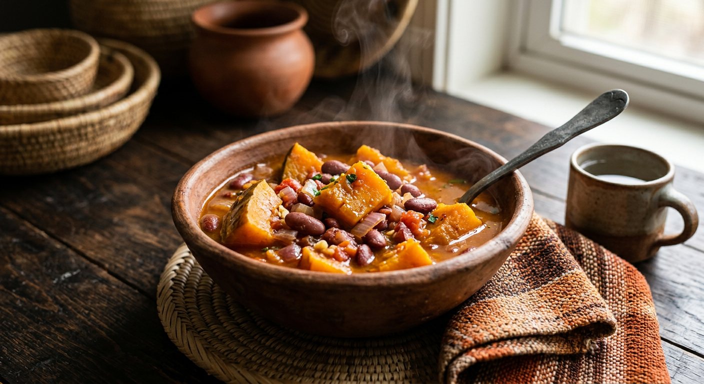 Ibihaza (Pumpkin Stewed with Beans) — Rwanda