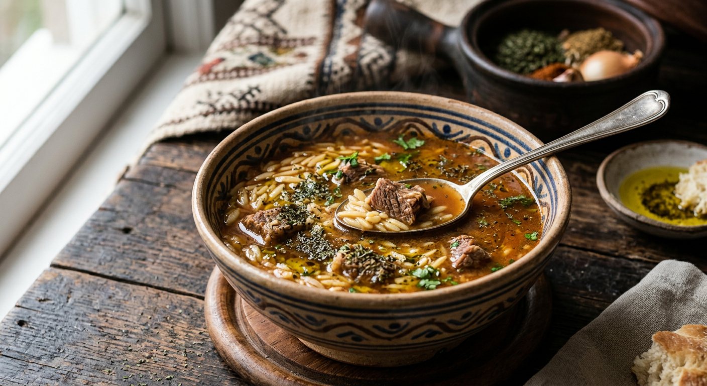 Shorba Arabiya (Libyan Mint and Lamb Soup with Orzo) — Libya