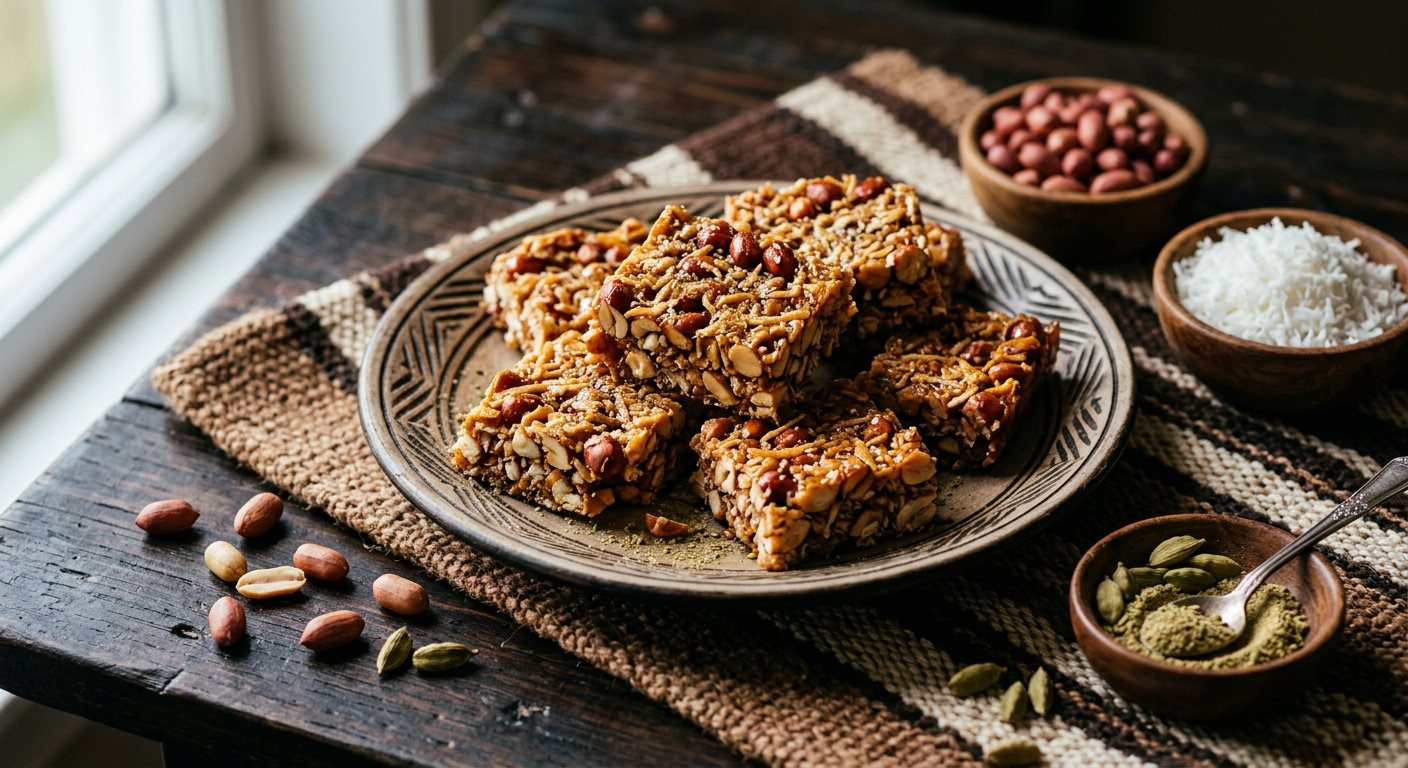 Kashata (Cardamom-Spiced Coconut and Peanut Brittle) — Kenya