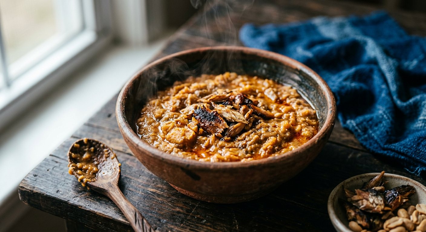 Gbodo (Sun-Dried Sweet Potato Porridge) — Central African Republic