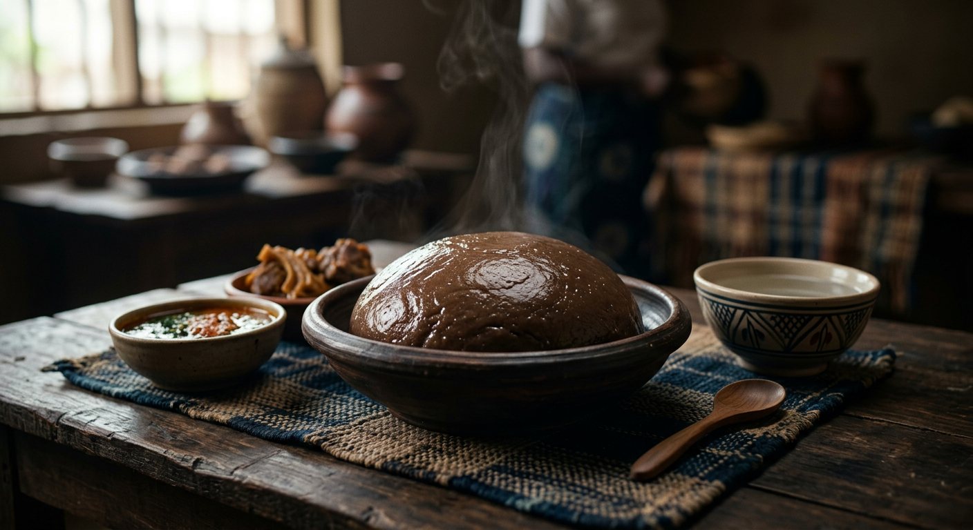 Amala (Fermented Sun-Dried Yam Flour Swallow) — Nigeria