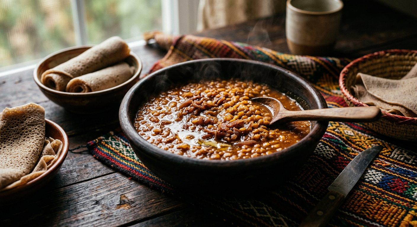 Misir Wot (Ethiopian Spiced Red Lentil Stew) — Ethiopia