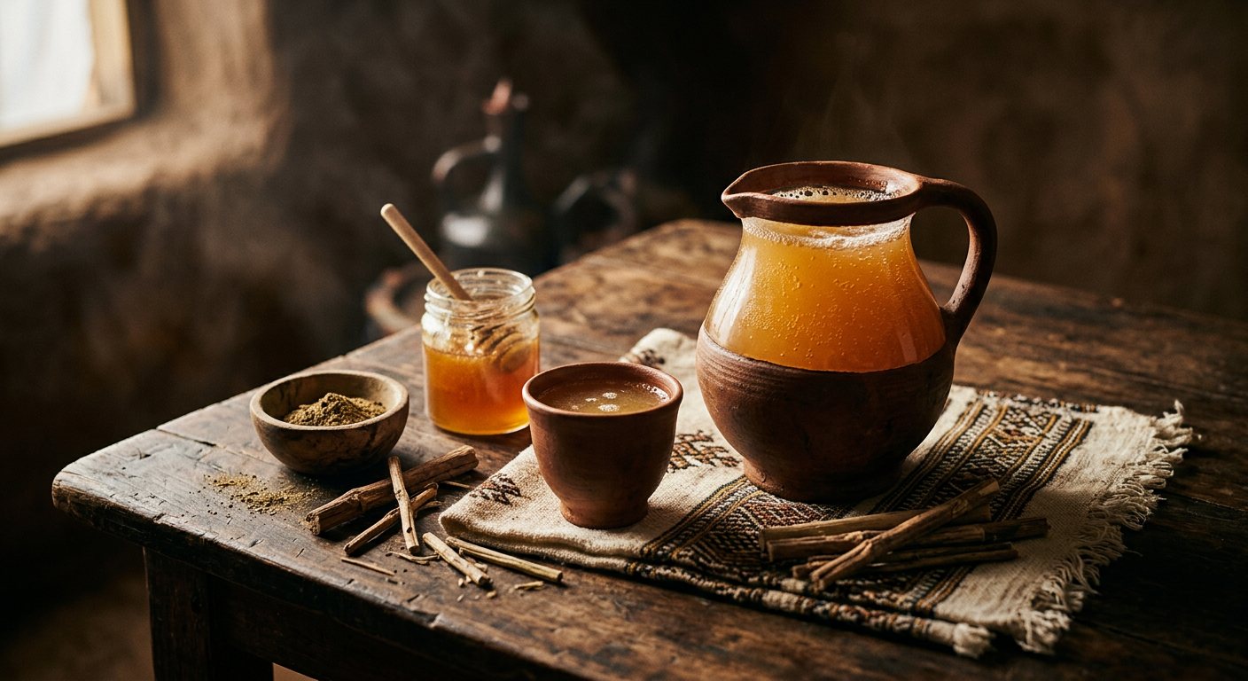Tej (Traditional Fermented Honey Wine Flavored with Gesho) — Ethiopia