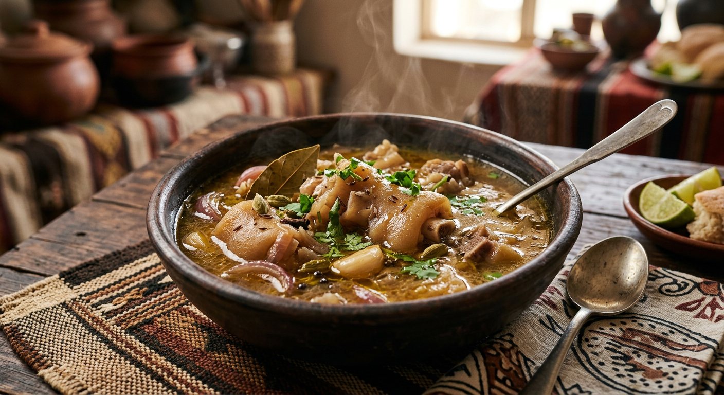Kawari' (Spiced Cow Trotter Soup) — Sudan