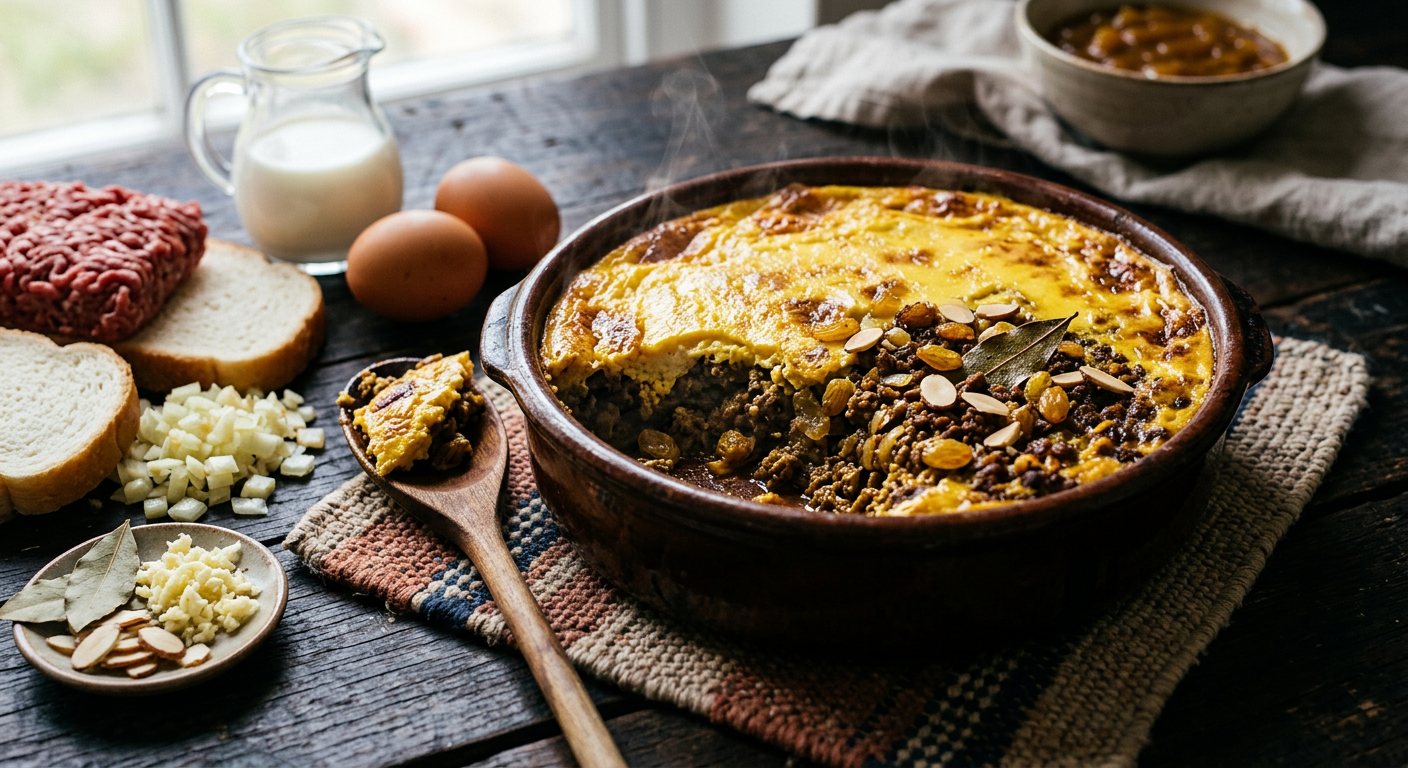 Bobotie (Cape Malay Spiced Mince Bake) — South Africa
