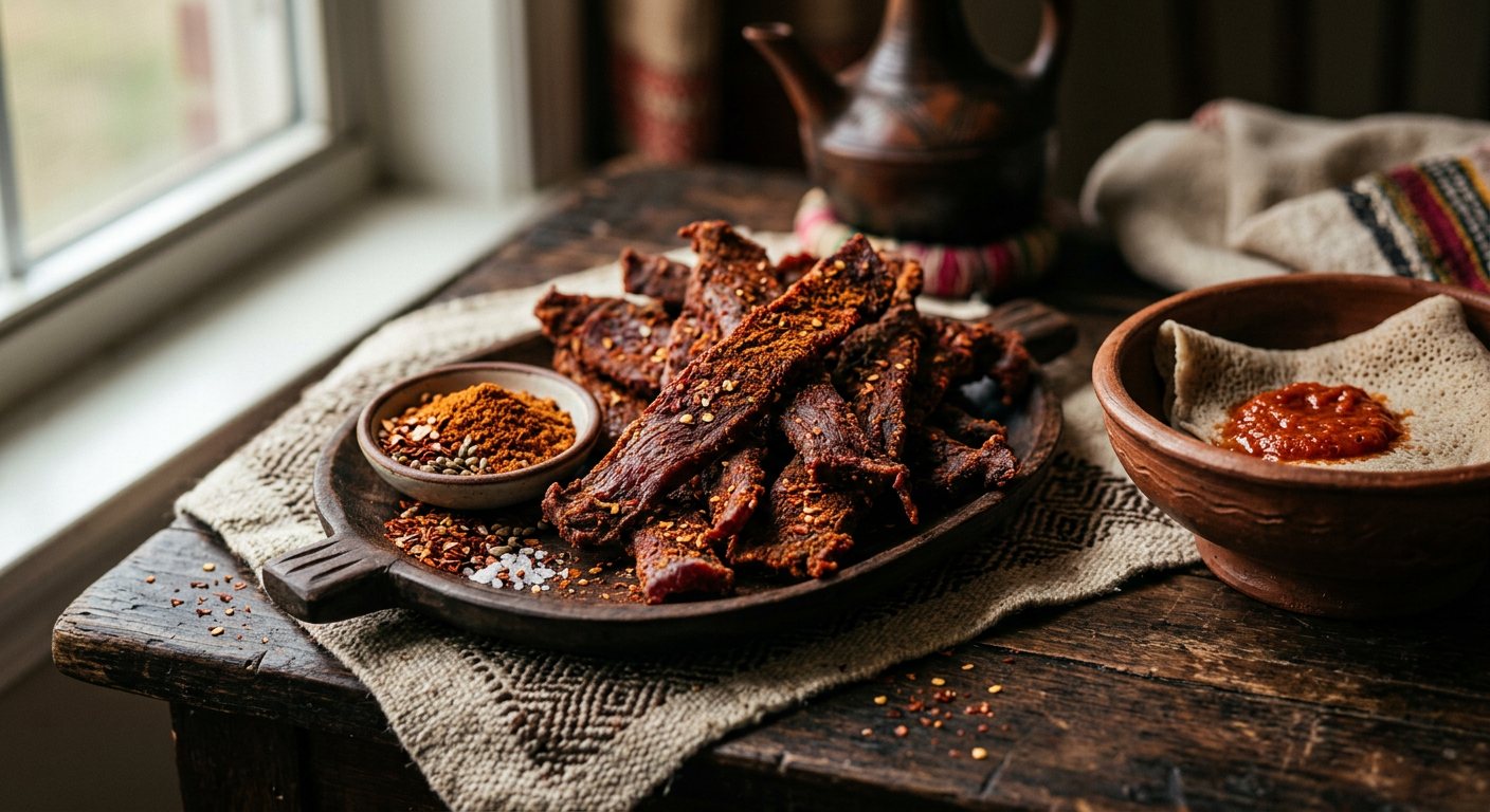 Qwanta (Spiced Air-Dried Beef Jerky) — Eritrea