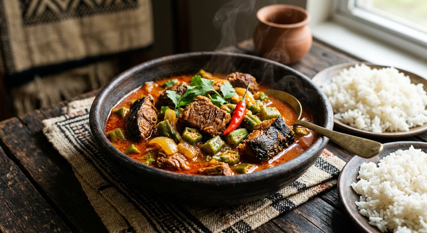Caldo de Chabéu (Palm Nut Pulp Stew) — Guinea-Bissau