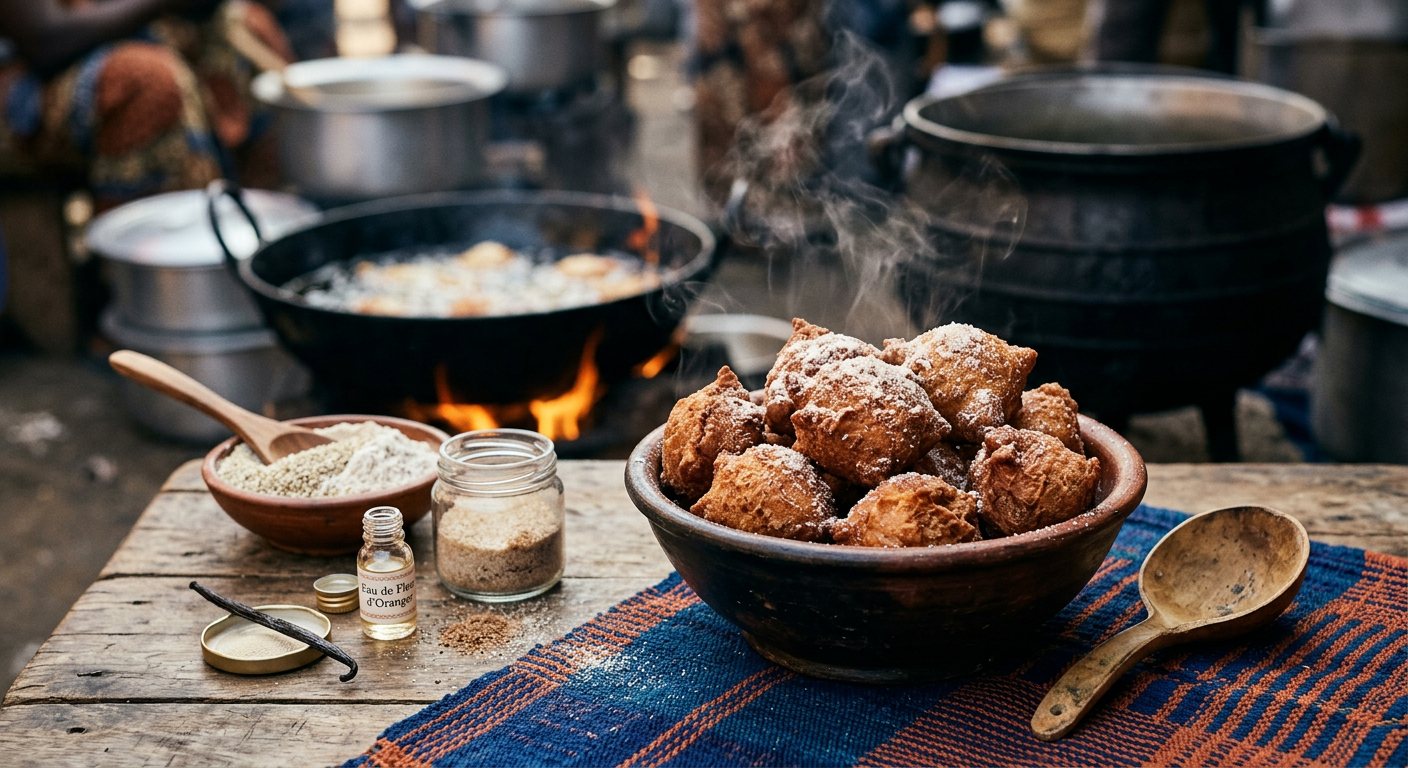 Beignets Dougboub (Sweet Fried Millet Doughnuts) — Senegal