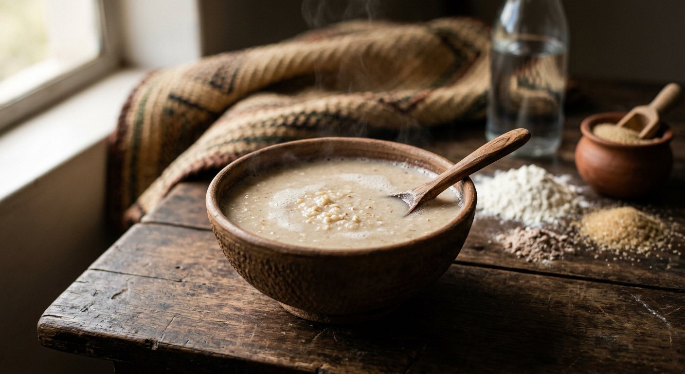 Thobwa (Fermented White Maize and Sorghum Drink) — Malawi