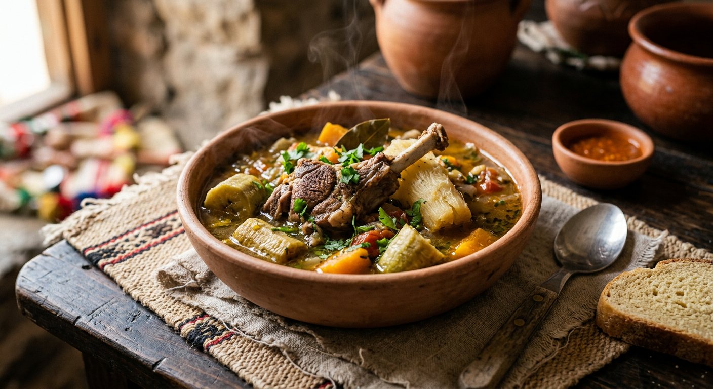 Modje de São Nicolau (Goat and Root Vegetable Stew) — Cabo Verde