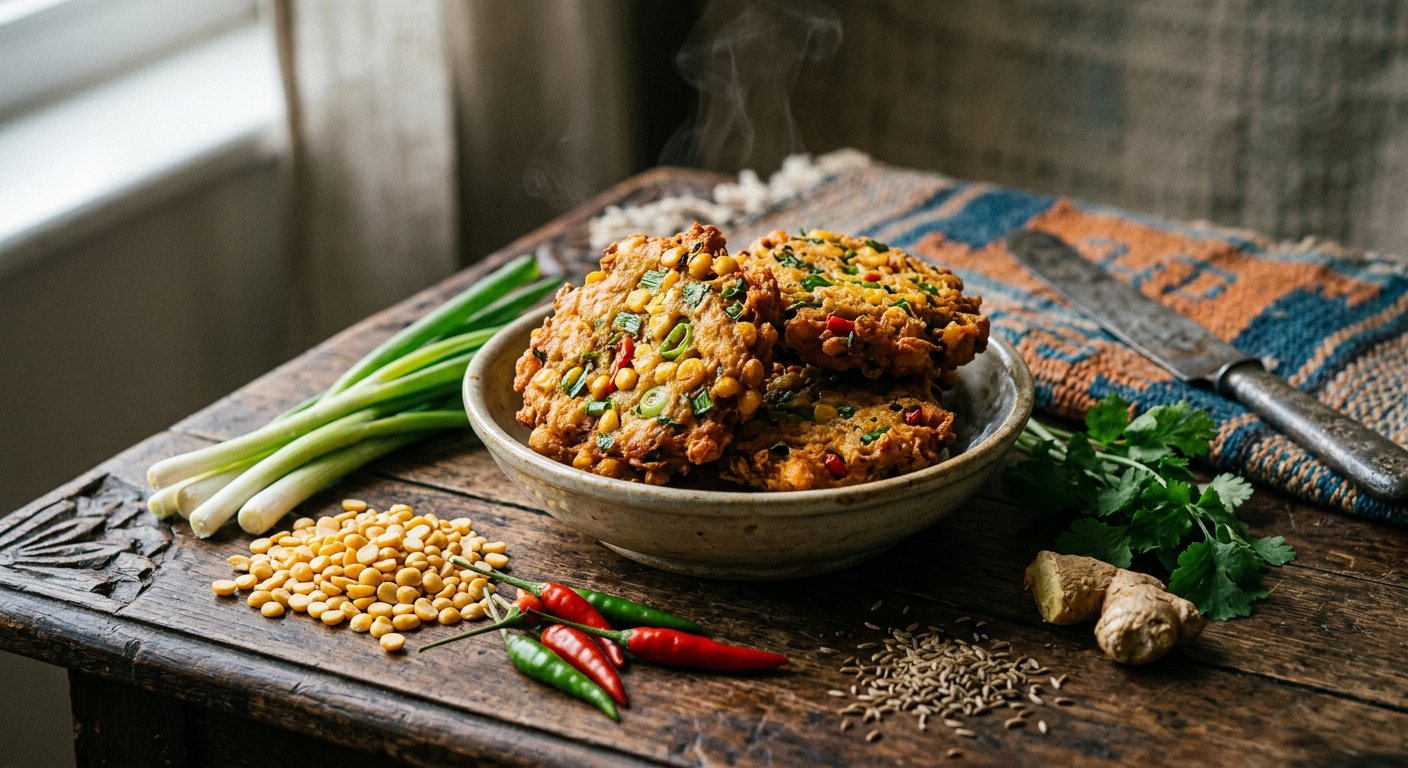 Gato Piman (Spiced Split Pea Chili Cakes) — Seychelles