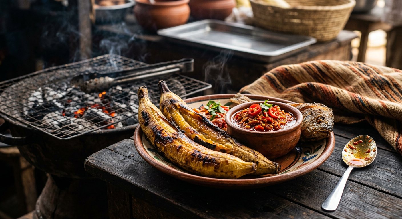 Boli (Charcoal-Roasted Whole Plantain) — Nigeria