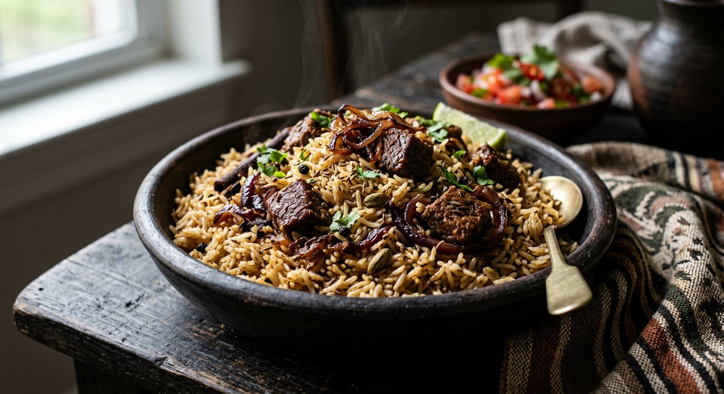 Kenyan Pilau (Fragrant Spiced Beef and Rice Pilaf) — Kenya