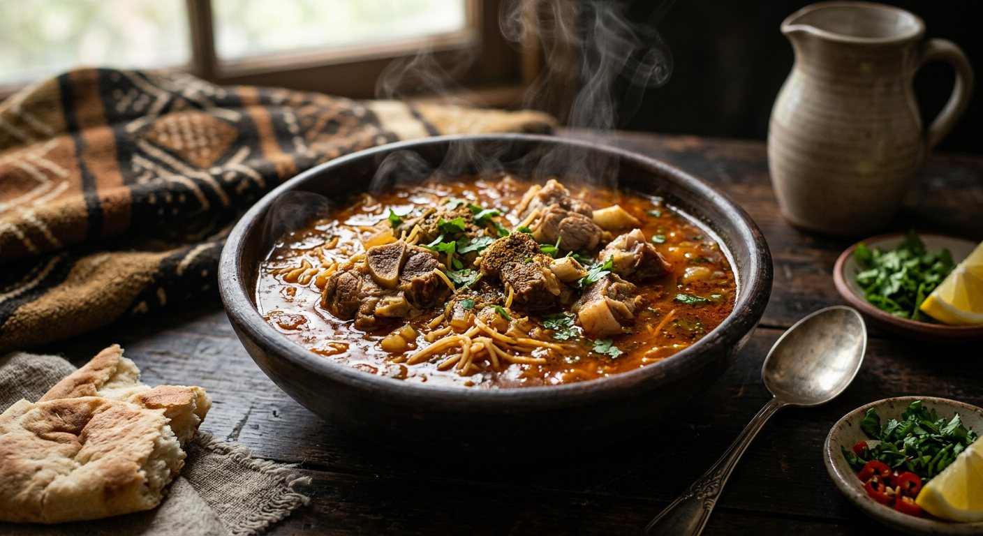 Chorba Nigerienne (Spiced Mutton, Lamb Broth, and Vermicelli Soup) — Niger