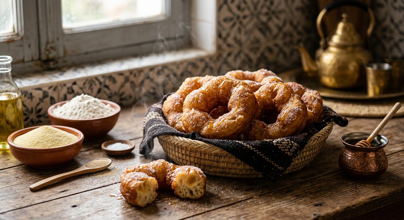 Sfenj (Spongy Deep-Fried Semolina Fritters) — Algeria