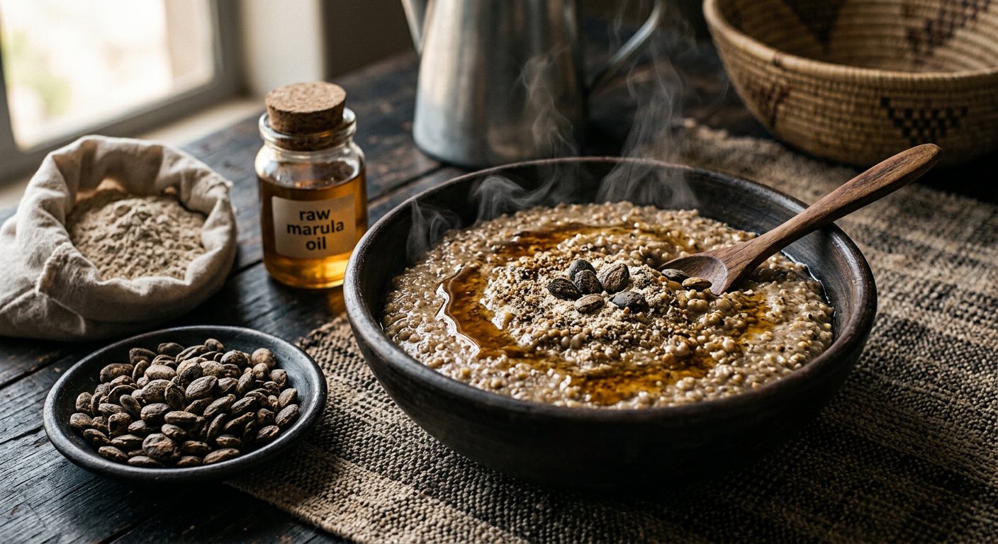 Omatangazoununi (Kalahari Tsamma Melon Seed Porridge) — Namibia