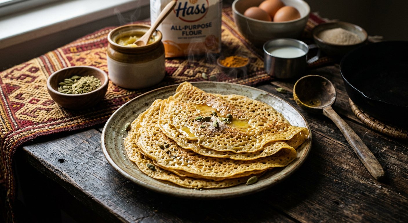 Malawax (Sweet Cardamom Crepe) — Somalia