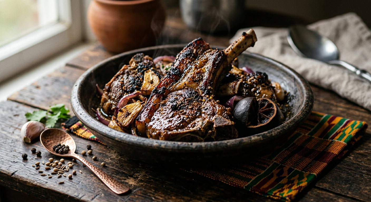 Shaiyah (Pan-Fried Spiced Charred Lamb) — Sudan