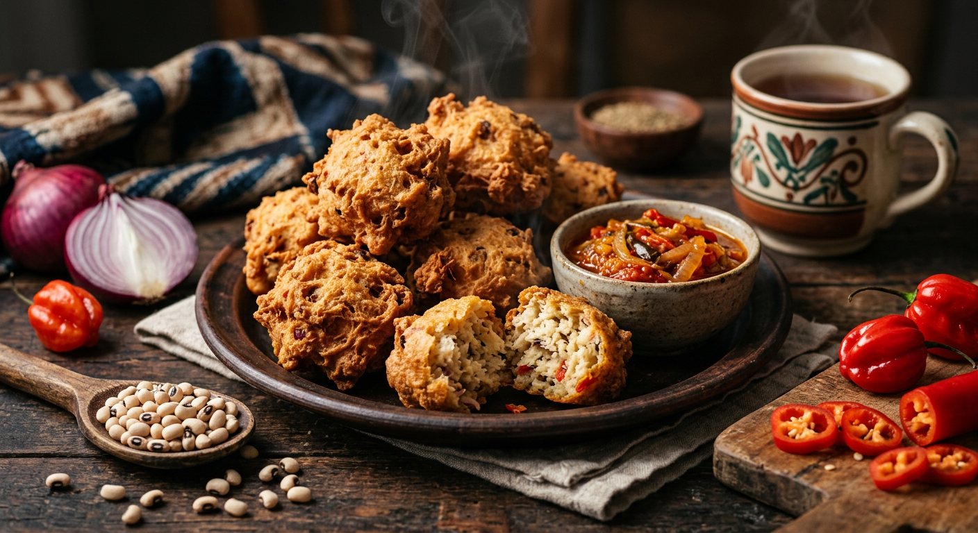Akara (Crispy Black-Eyed Pea Fritters) — Nigeria