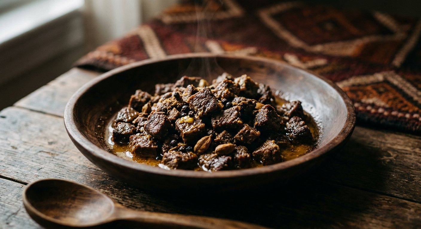 Oodkac / Muqmad (Preserved Beef Cubes in Clarified Butter) — Somalia