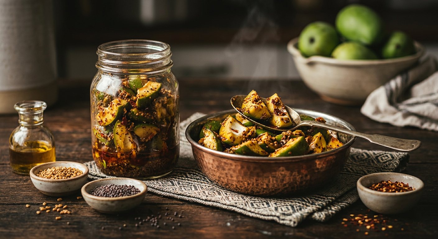 Mango Atchar (Spicy Pickled Green Mango) — South Africa