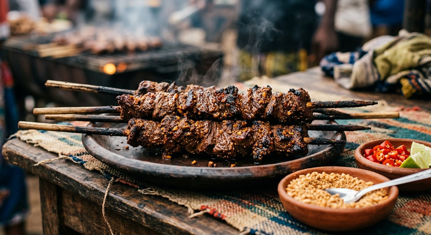 Coupé-Coupé (Spiced Chargrilled Beef Skewers) — Gabon