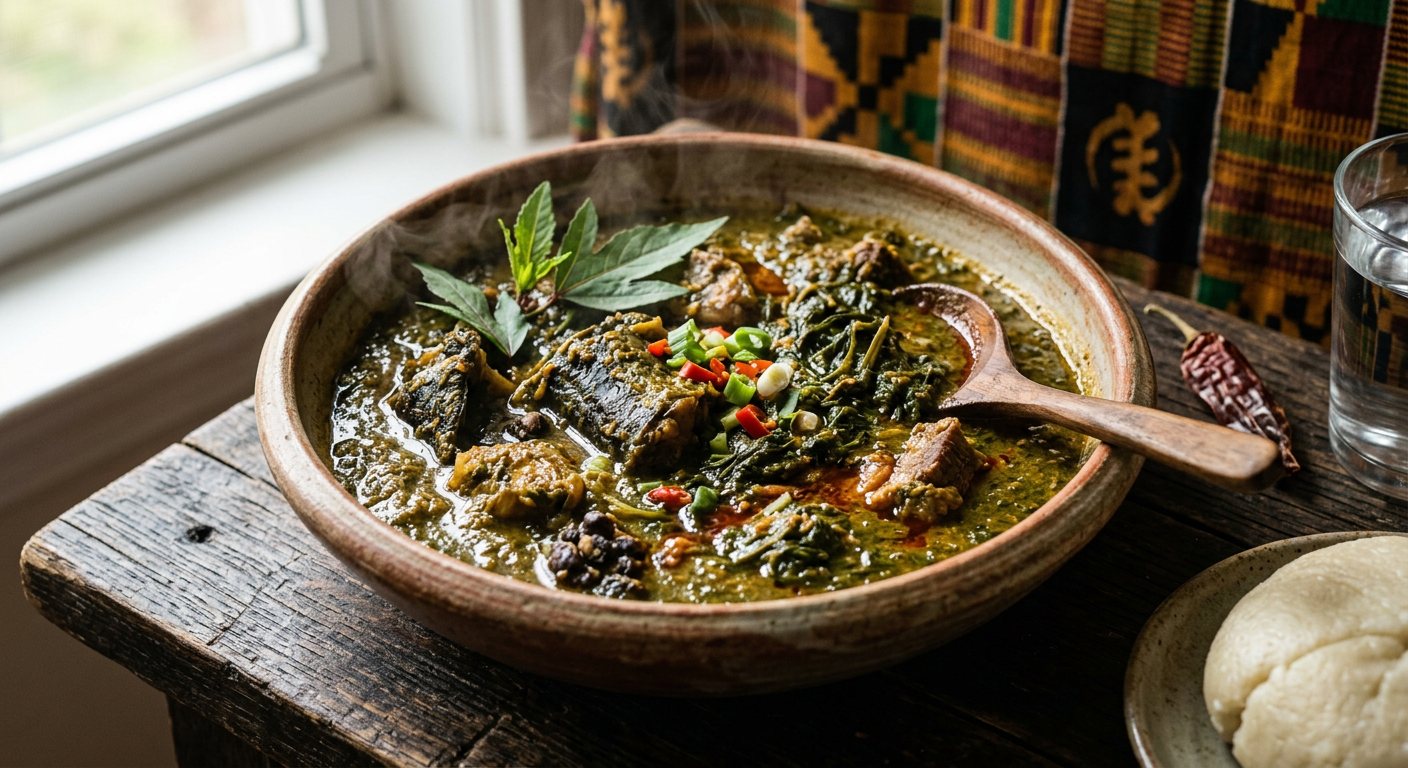 Sauce Dah (Tangy Roselle Sorrel Leaf Stew) — Côte d'Ivoire