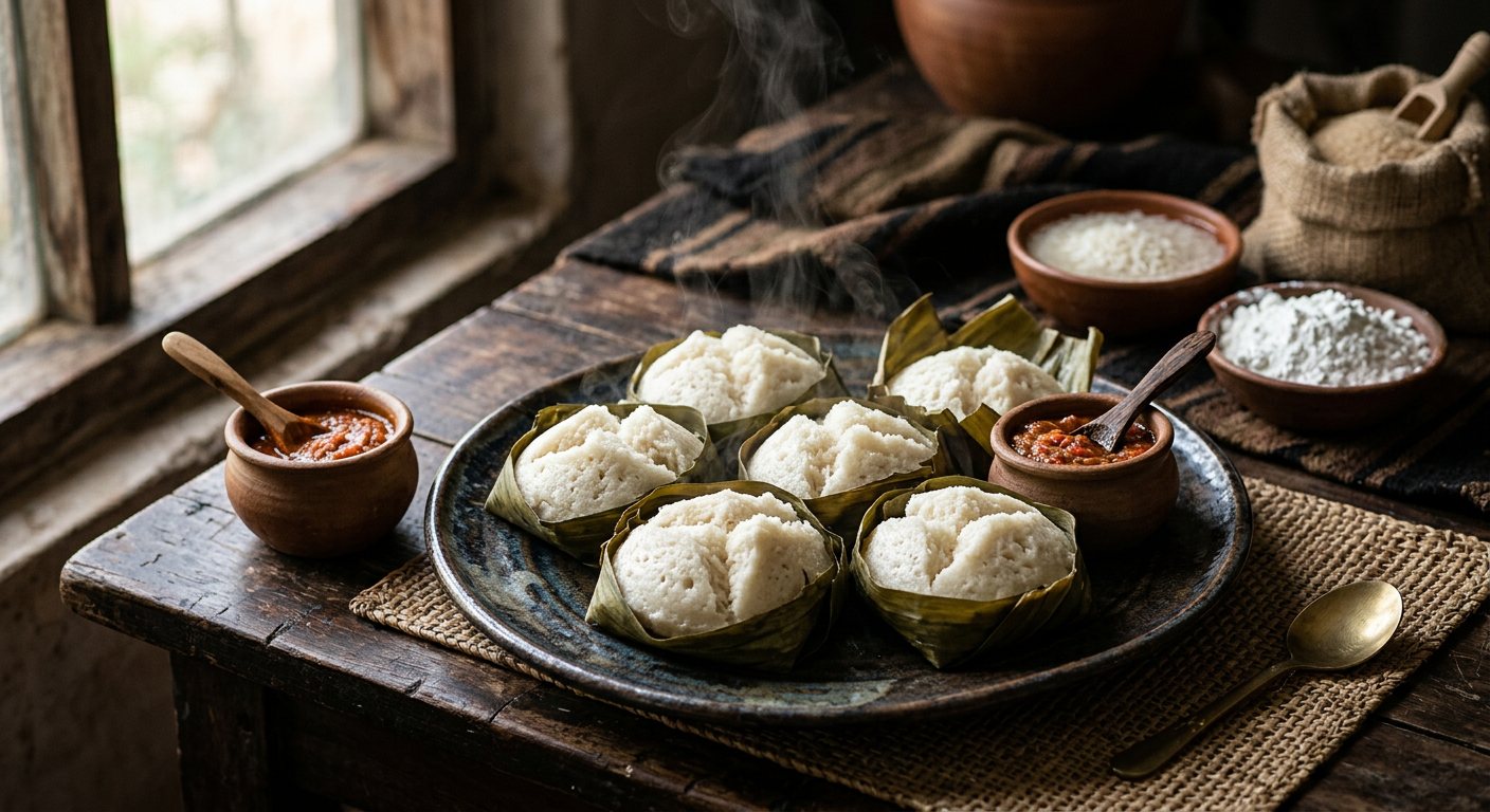 Ablo (Steamed Fermented Mini Rice and Corn Breads) — Benin