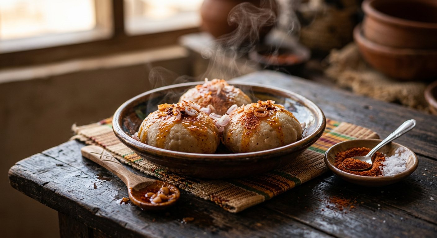 Tubani (Steamed Black-Eyed Pea Pudding with Pepper and Oil) — Ghana