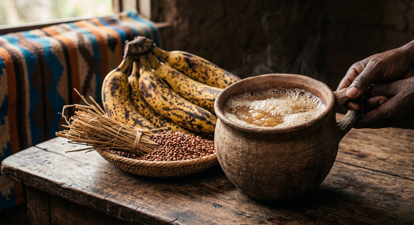 Urwagwa (Traditional Fermented Banana Beer) — Rwanda
