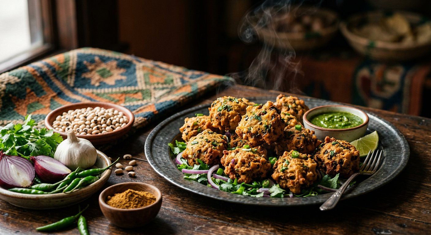 Bajiye (Spiced Black-Eyed Pea Fritters) — Somalia