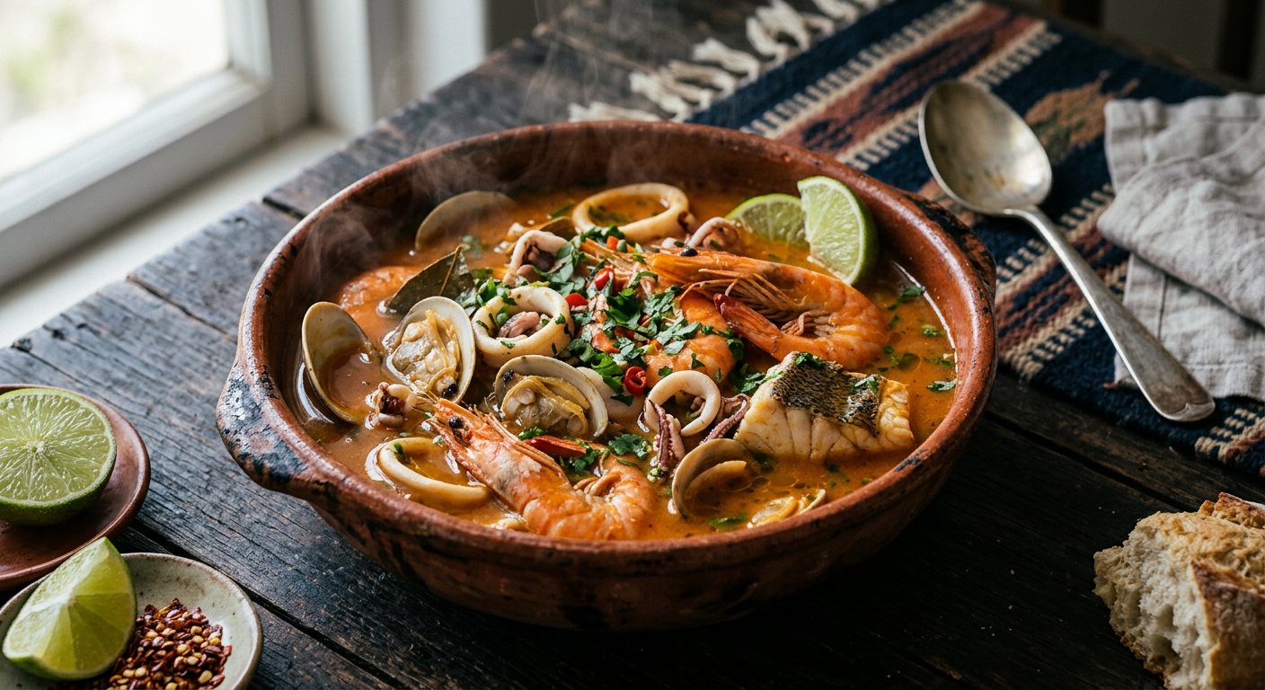 Sopa de Marisco (Coastal Seafood and Coconut Broth) — Mozambique